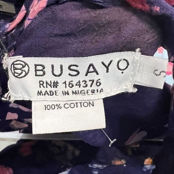 Busayo Womens Ore Scoop Neck Dress in Dark Purple Small - Picture 9 of 11